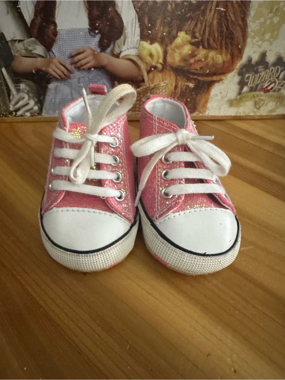 Converse Pink Sparkle High-Top Baby Shoes - Picture 3 of 5
